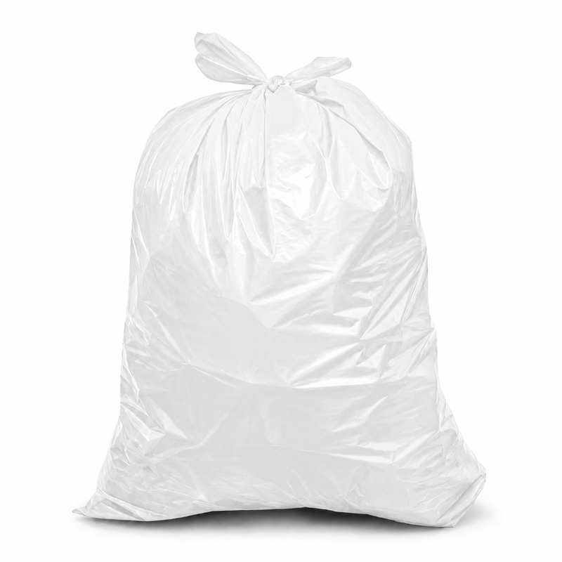 Sacos do Lixo Pretos Extra Fortes em Rolo 50L | 10un. - saco de lixo branco cheio