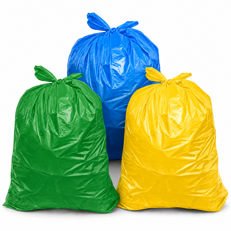 Sacos do Lixo Cores em Rolo 50L | 10un