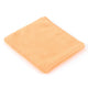 Pano Microfibra Multiusos Laranja T-28, 40x36cm, pack com 12 unidades, ideal para limpeza diária e superfícies variadas.