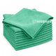 Pano Microfibra Multiusos Verde T-28 empilhados, ideal para limpeza, pack com 12 unidades, 40x36cm.