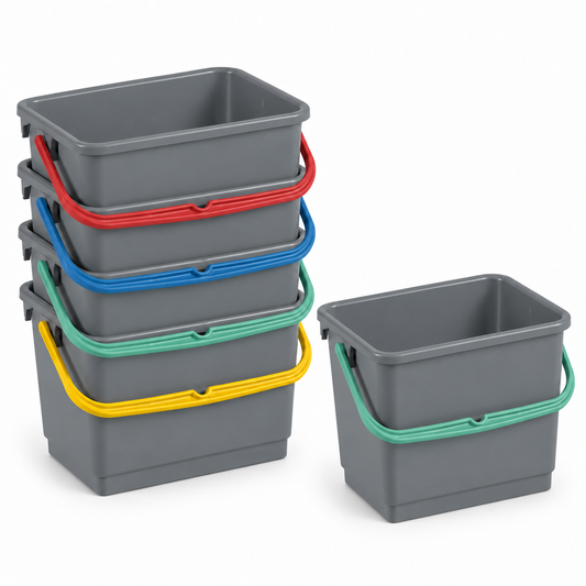 Balde Apoio Multiusos Mini 4L TTS em várias cores com alças, ideal para uso multifuncional.