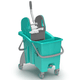 Carrinho Limpeza Duplo Ergo TTS com separador de águas e sistema de drenagem integrado.