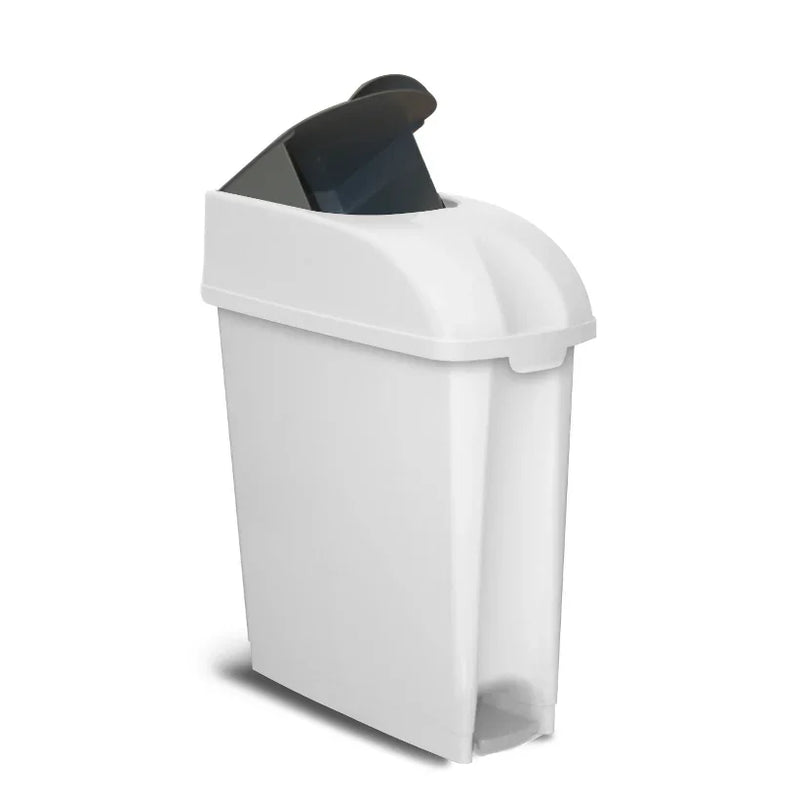 Contentor Higiene Feminina Branco 17L Empresas Casa de Banho WC Restaurante TTS VILEDA