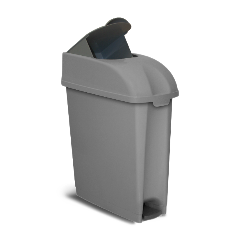 Contentor Higiene Feminina Cinzento Escuro TTS Empresas Clinicas VILEDA