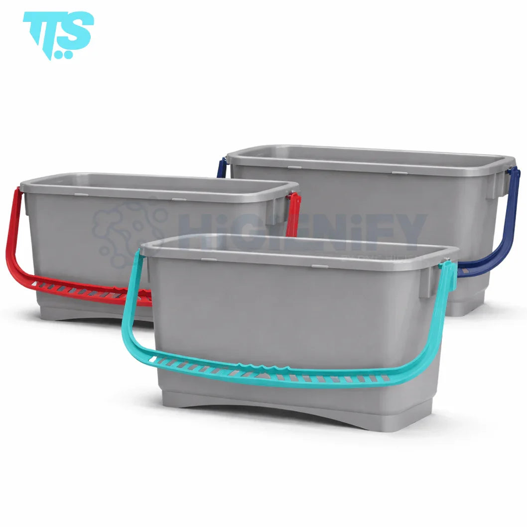 Balde Multiusos Retangular TTS Extra Forte 20L Lavagem Vidros Empresas Vileda