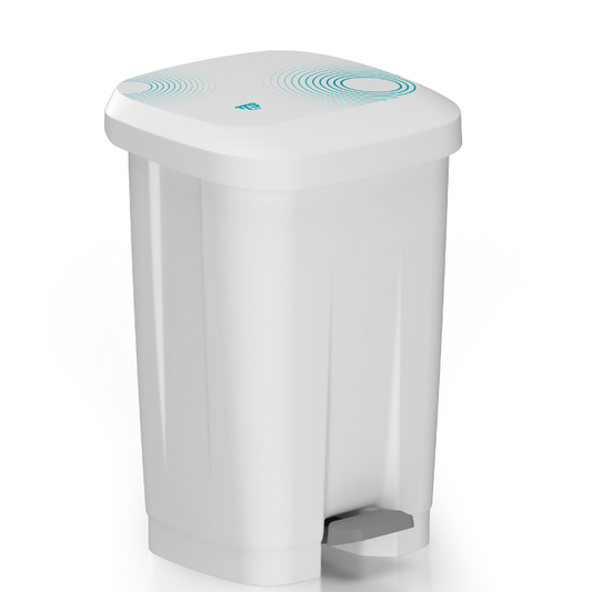 TTS MOJI Balde Lixo com Pedal 50 Litros Profissional Empresas Escolas Industrial 