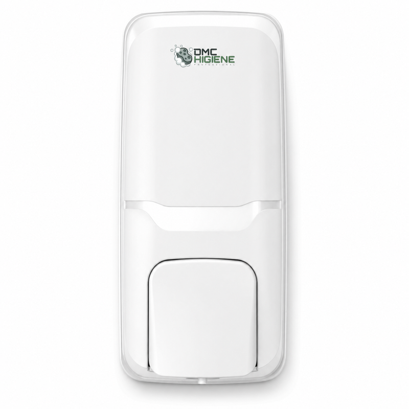 Dispensador de Sabonete Liquido Branco da DMC Higiene com design minimalista