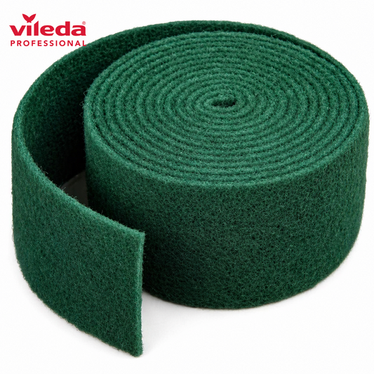 Esfregão Verde Extra em Rolo Vileda Profissional | 6 Metros em formato de rolo, ideal para limpeza eficaz e durável.