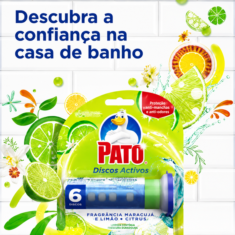 Discos Activos Perfumados WC Pato