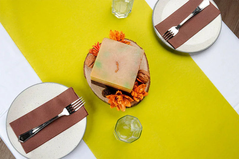 ROLO PAPEL TÊTE À TÊTE PISTACHIO VERDE Toalhas de Mesa Papel Rolo Cores Tecido 48 Metros Pre Cortado