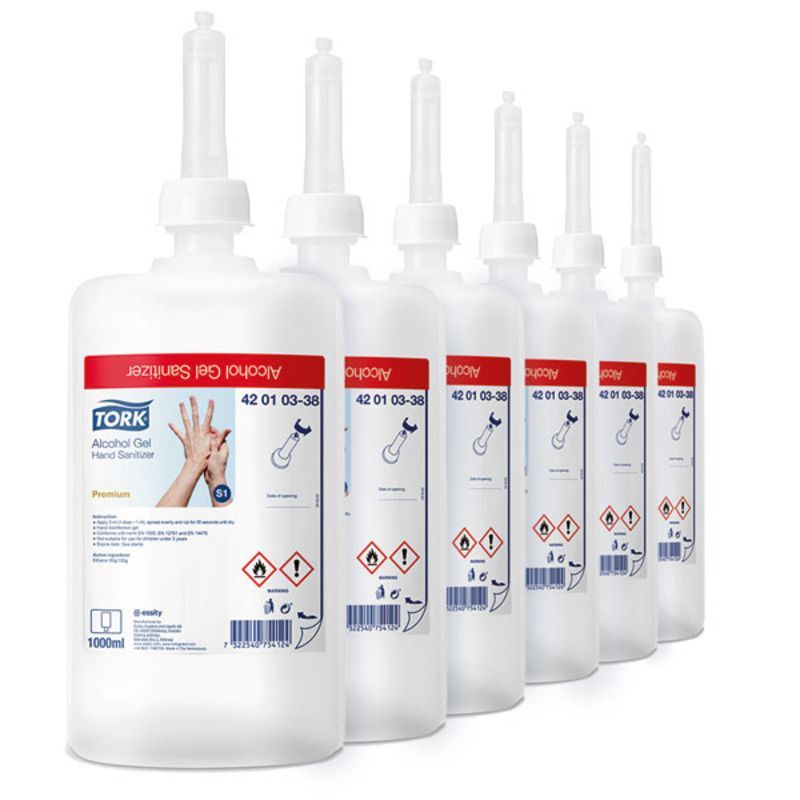 Gel de Mãos Desinfetante Hidroalcoolico TORK | 1L (6un)