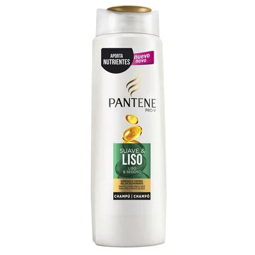 Champô Pantene Liso & Sedoso 270ml, ideal para cabelos secos e com tendência ao frizz, com nutrientes Pro-V.